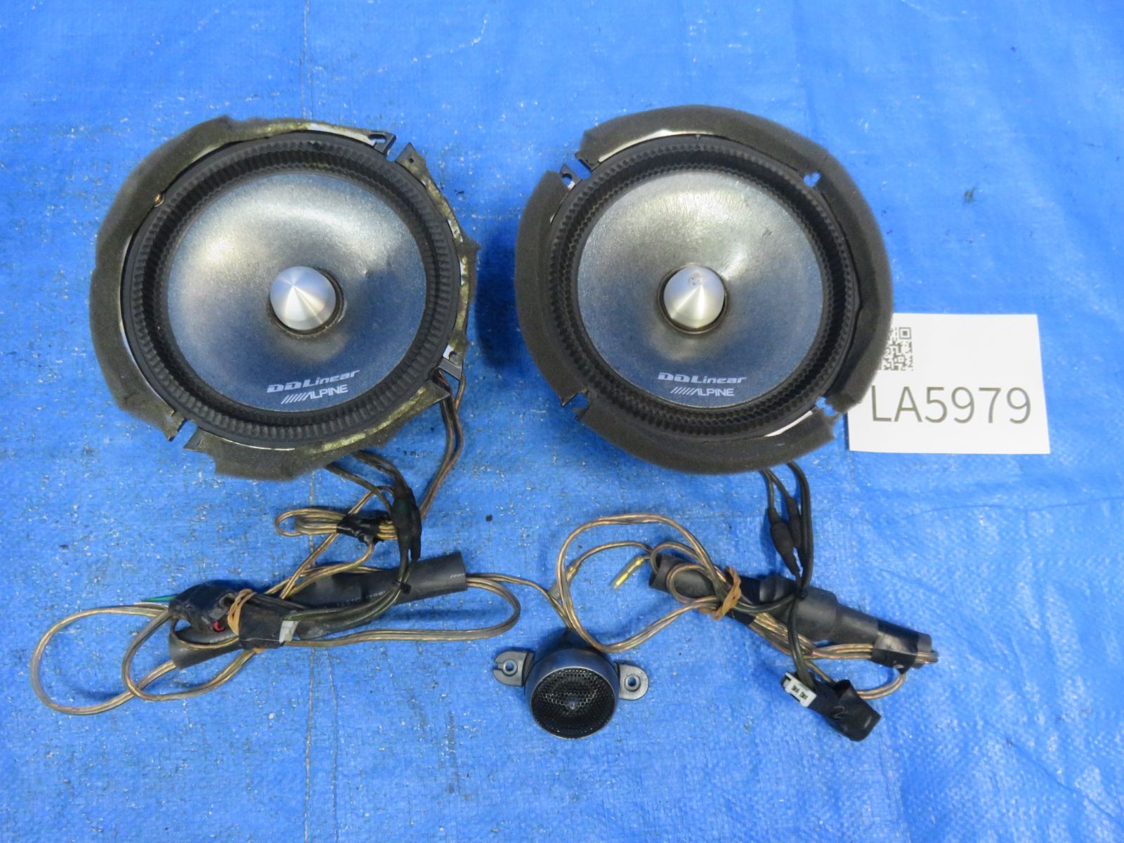 LA5979* 音出しOK アルパイン DDLinear 17cm 2WAY セパレート