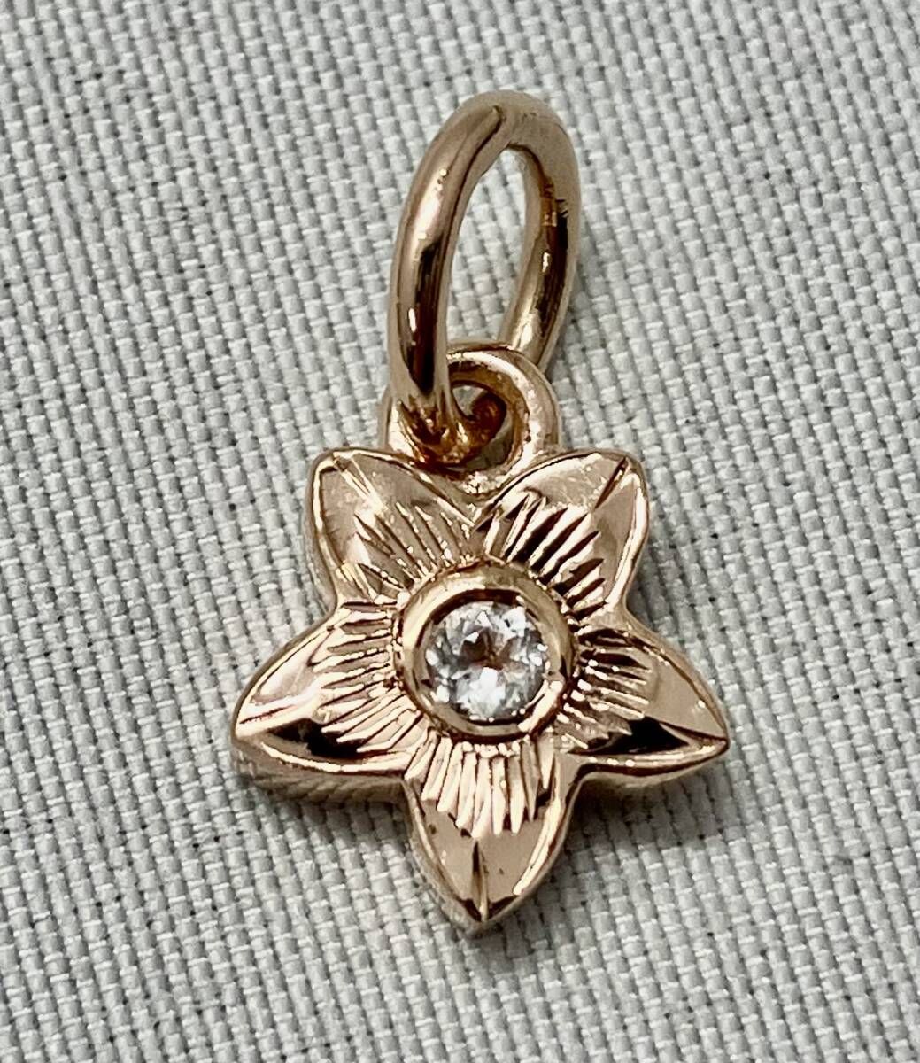MAXI マキシ 14K トップ 1.2g プルメリア ハワイアンジュエリー