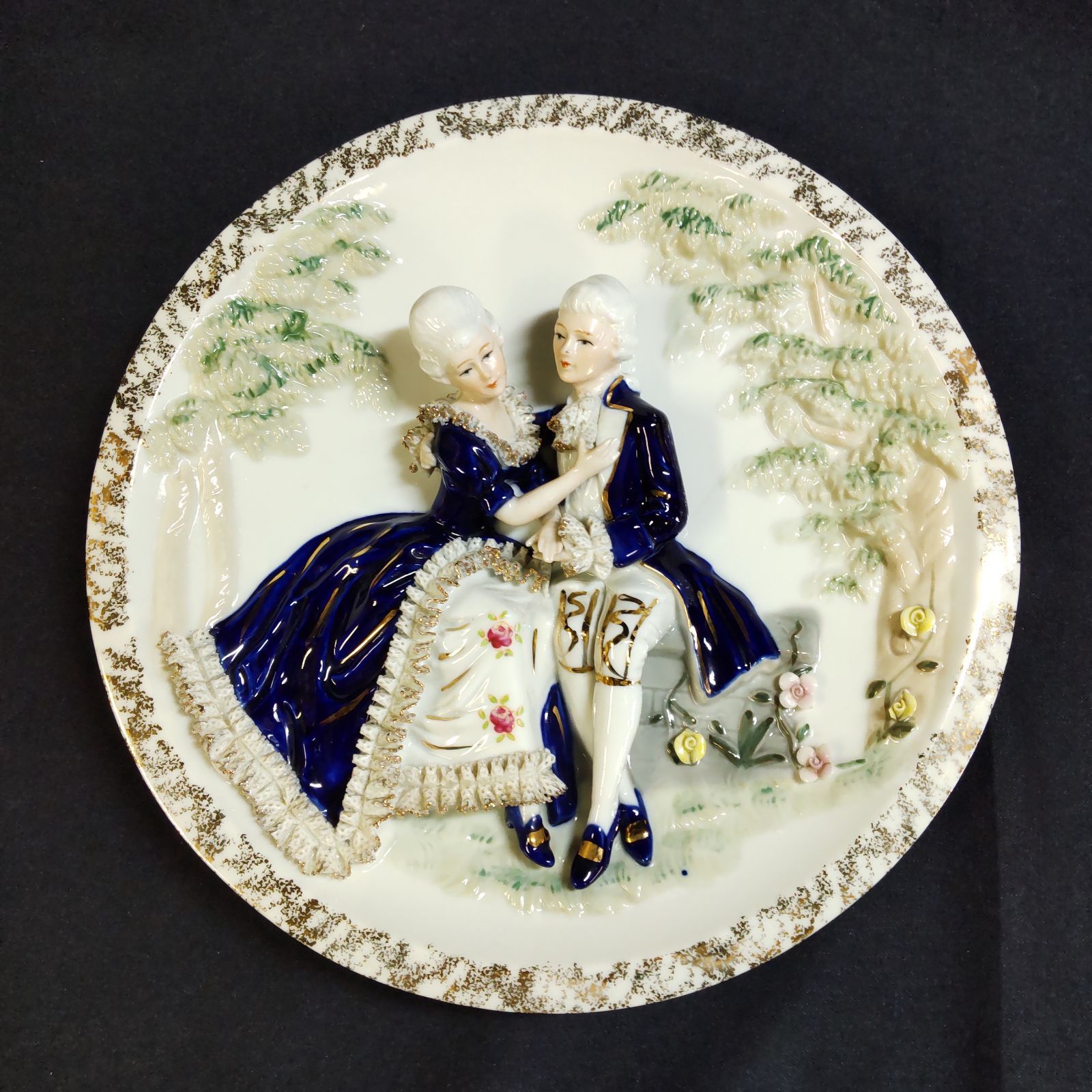 加藤工芸 katou kougei 貴婦人 大皿 飾り皿 インテリア M731 ロマンス