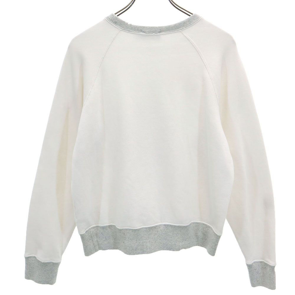 ポロラルフローレン 長袖 スウェット トレーナー XS ホワイト×グレー