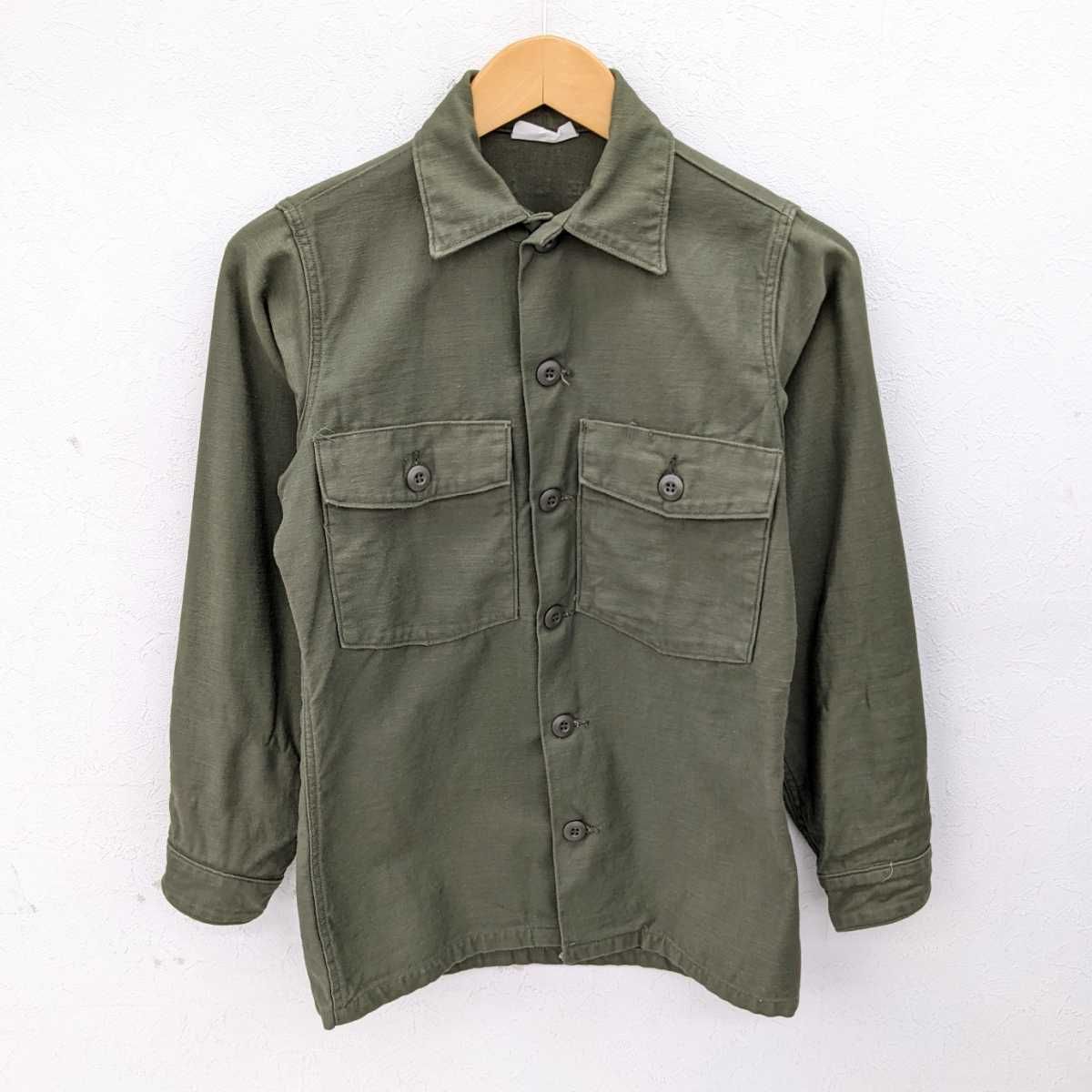 preloved プレラブド ミリタリージャケット シャツジャケット コットンサテン 70s UTILITY SHIRT  DSA100-75-C-1239 COASTAL