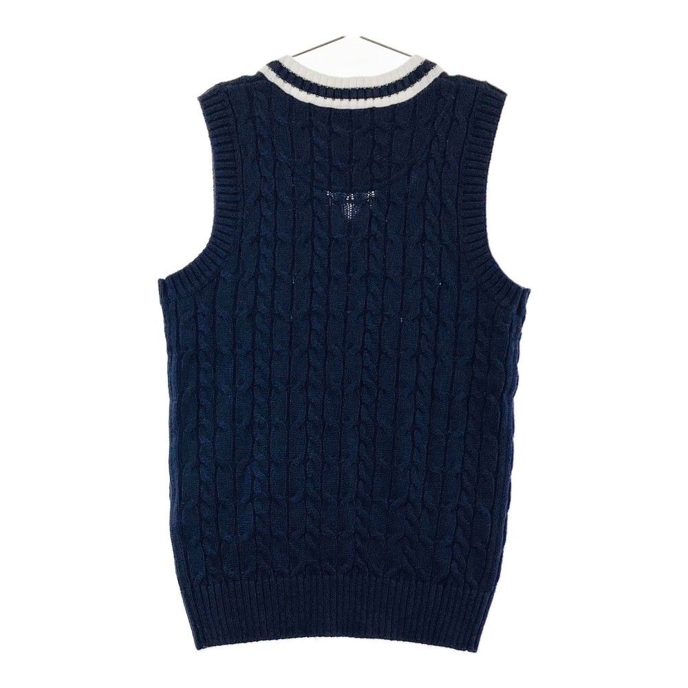 サイズ：M CALLAWAY キャロウェイ Vネック ニットベスト ネイビー系