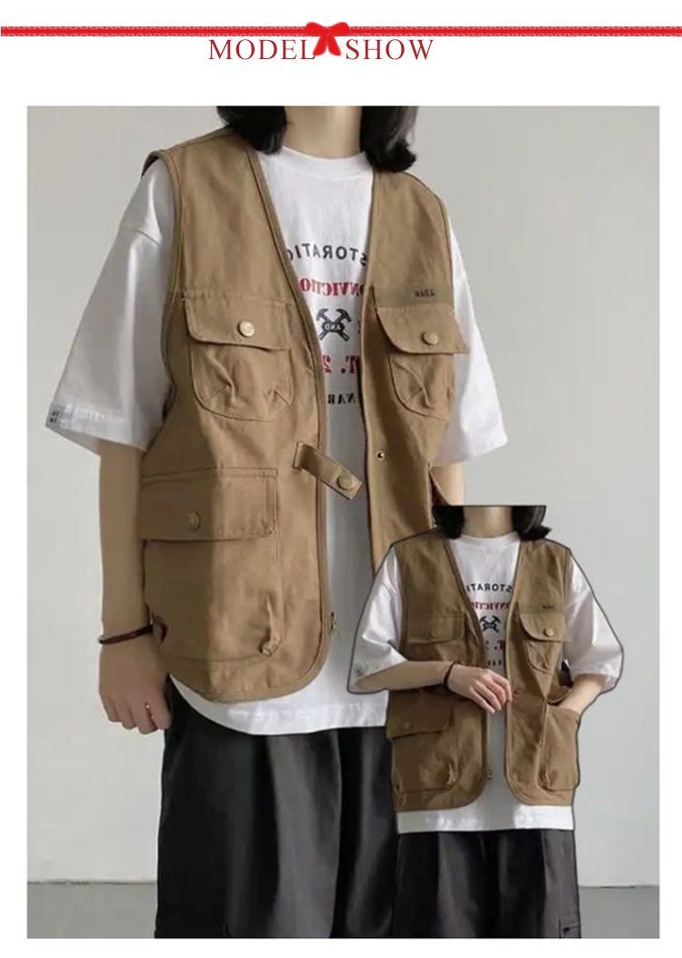 新品未使用タグあり　ウィムガゼット　ミリタリーベスト　ベージュ 送料無料 フィッシングベスト レディース メンズ 多機能 多