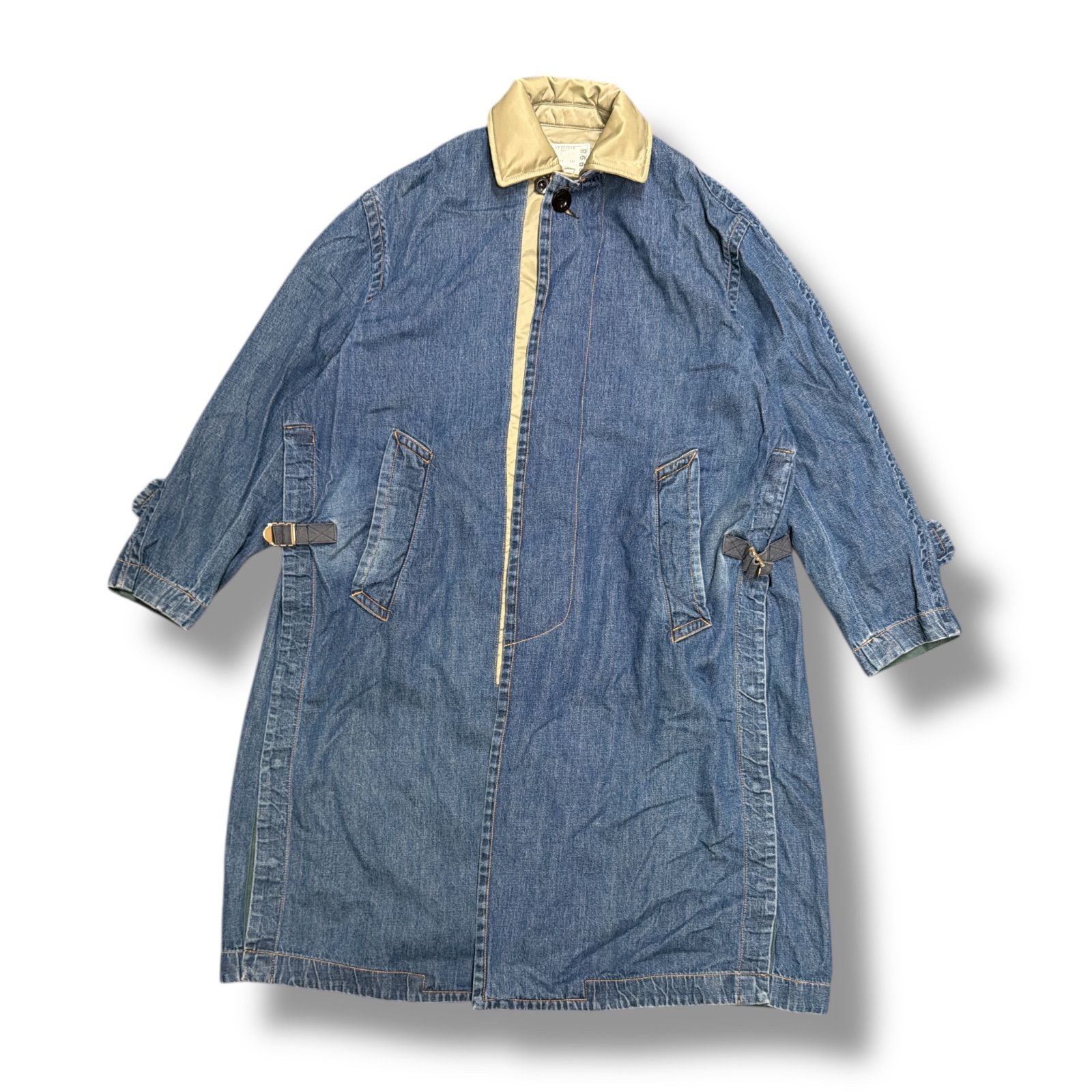 コ*！様 sacaiデニムコート 23-02998M sacai 23-02998M ドッキングデニム ミリタリーコート sacai Sacai