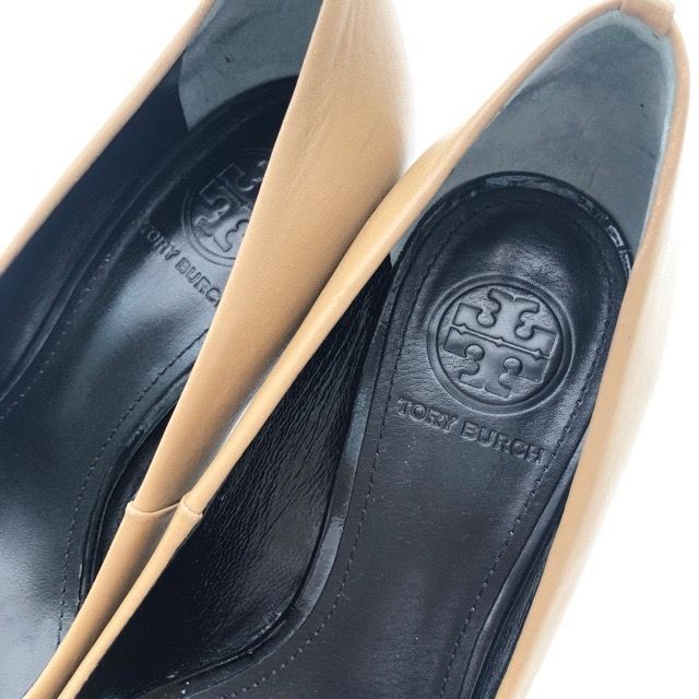 TORY BURCH トリーバーチ キャップトゥパンプス ベージュ 24cm