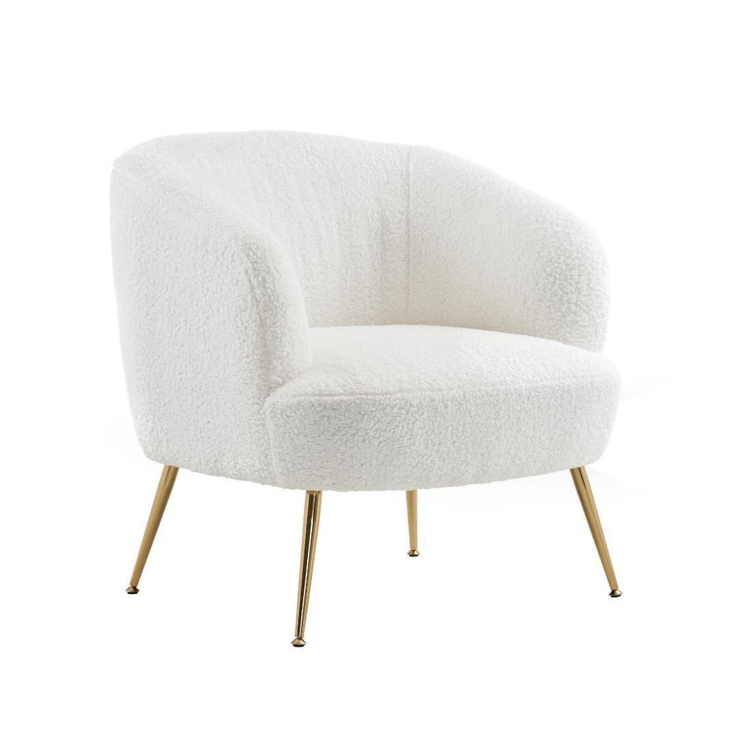 【ホワイト】ソファ チェア 一人掛けソファ リビングチェア ふんわり 柔らかい yew4