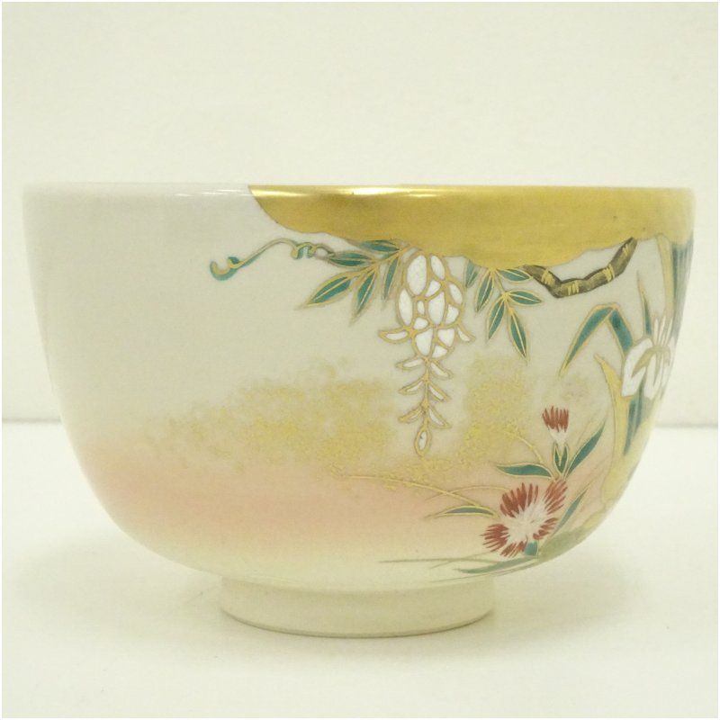 Ｓ８６９　茶碗　『色絵　花篭文』『平安　橋本紫雲造』　共箱　抹茶碗　茶道具 楽天市場】【中古】【茶道具】京焼 橋本紫雲造 色絵紅葉文茶碗