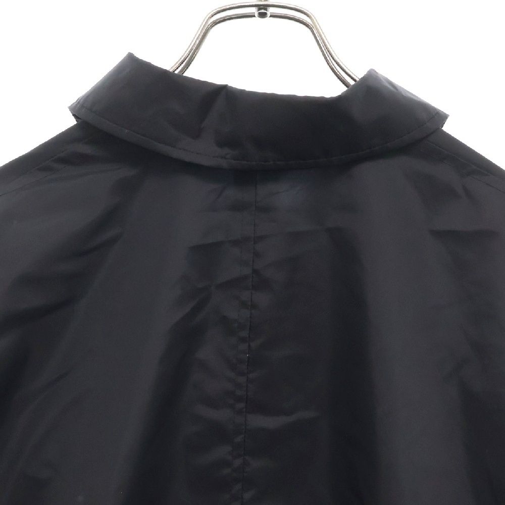 SEE SEE ナイロン ロゴプリント コーチジャケット 黒 サイズM