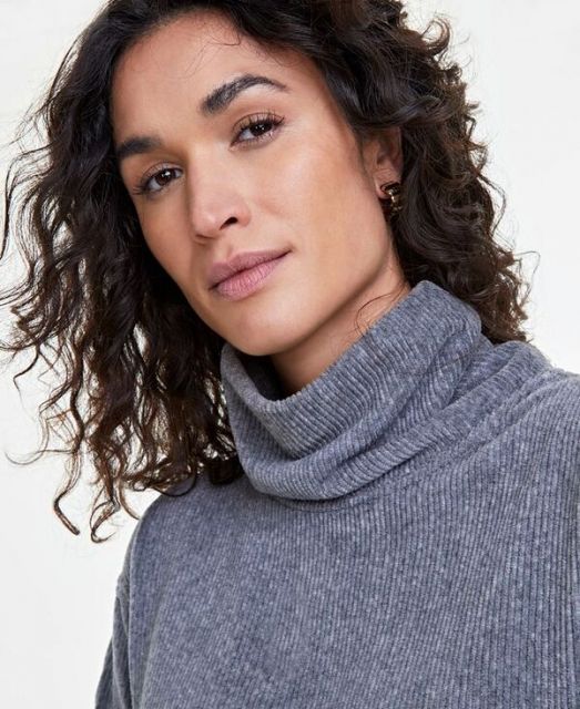 プラナ Prana Foundation Rib Turtleneck レディース シャツ トップス Heather Grey 送料無料】 On 34th レディース シャツ トップス Women's Ribbed