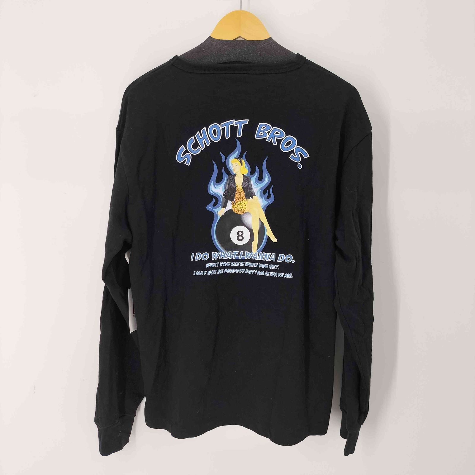 ショット Schott 8 BALL GIRL LS T-SHIRT メンズ import：XL - メルカリ