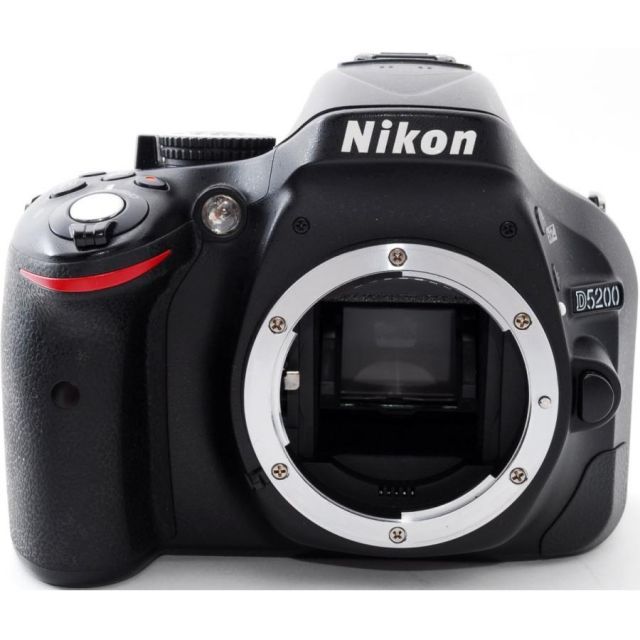 ニコン デジタル一眼 Nikon D5200 レンズキット ブラック 中古 新品SD