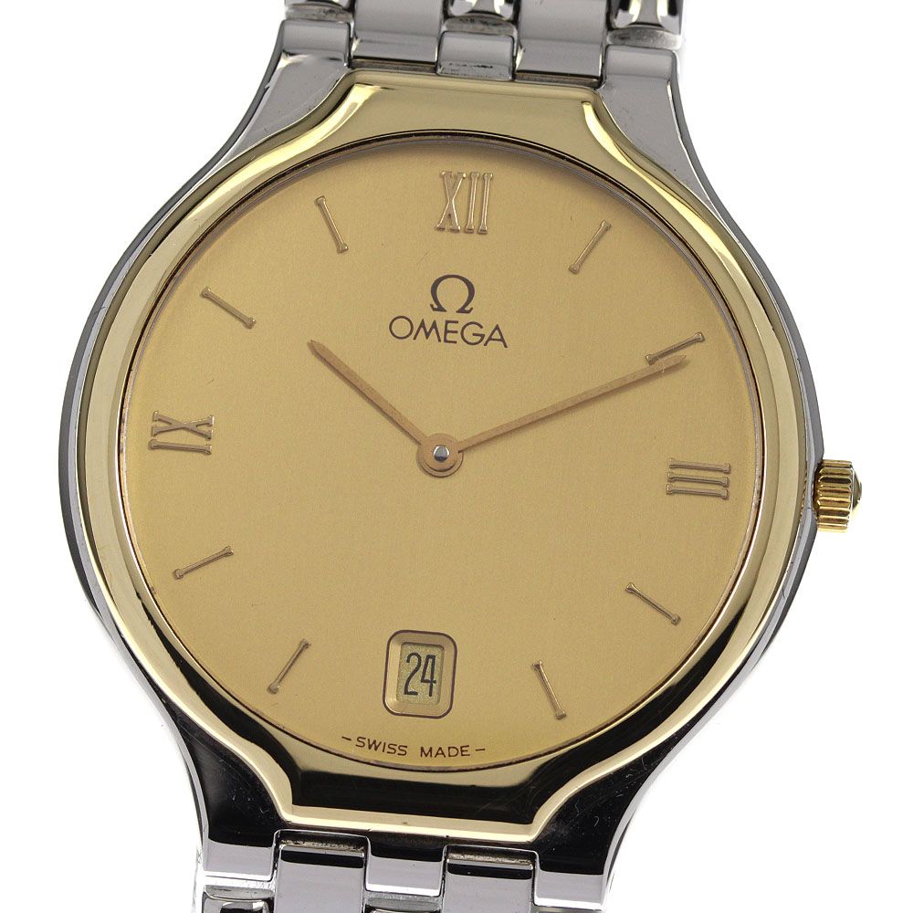 オメガ OMEGA デビル YGベゼル デイト クォーツ メンズ_800629 - メルカリ