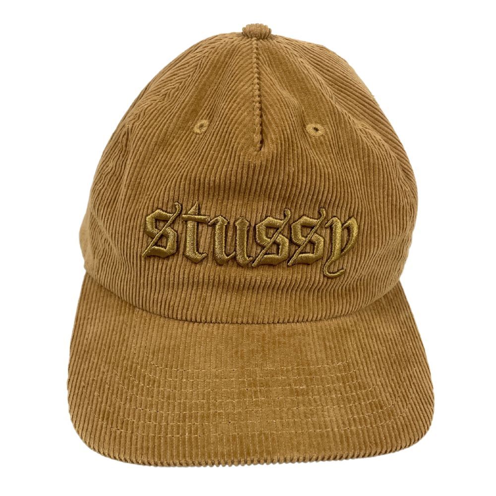 STUSSY ステューシー ロゴ コーデュロイ キャップ ブラウン 正規品