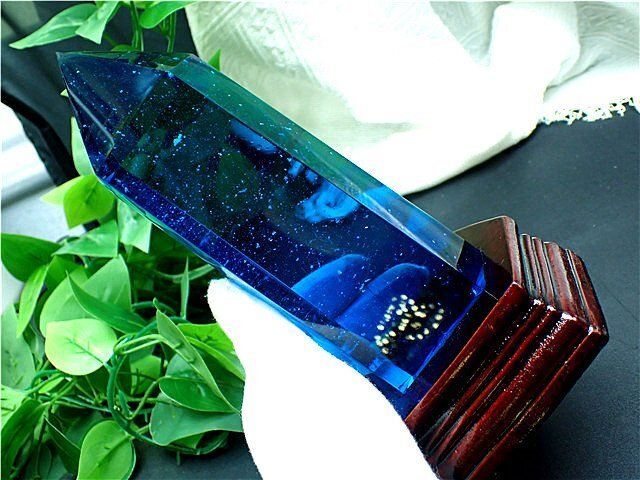 約:209mm 1255g 超綺麗☆オブシディアン六角柱B85Z2/115Z13C