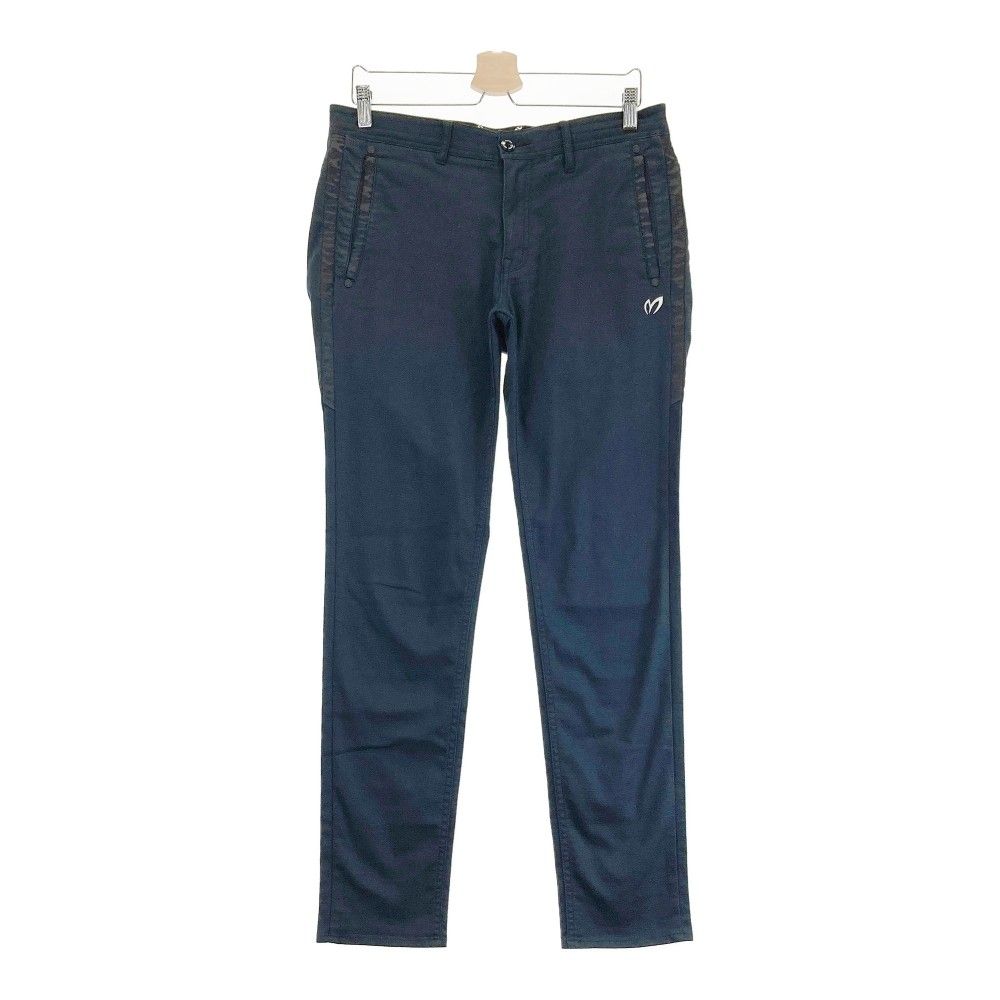 MASTER BUNNY EDITION ストレッチロングパンツ ロゴ 紺 4