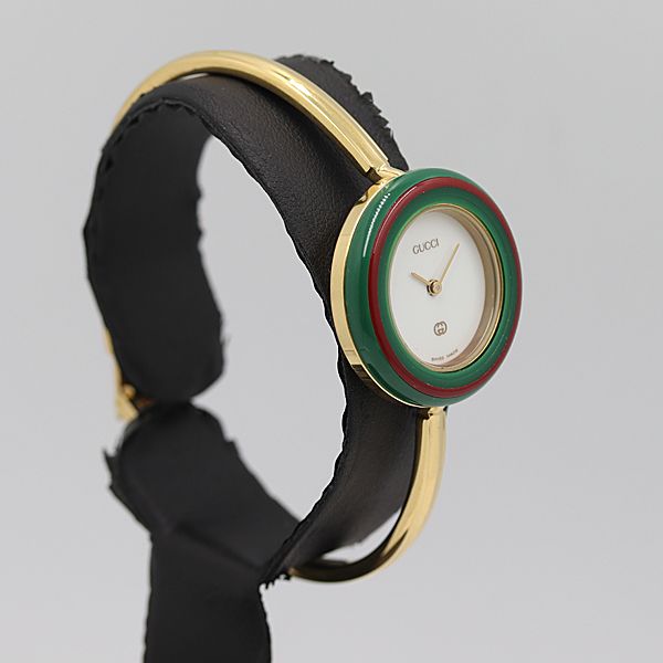 デッドストック級 箱付 稼働 良品 グッチ 11/12 チェンジベゼル  