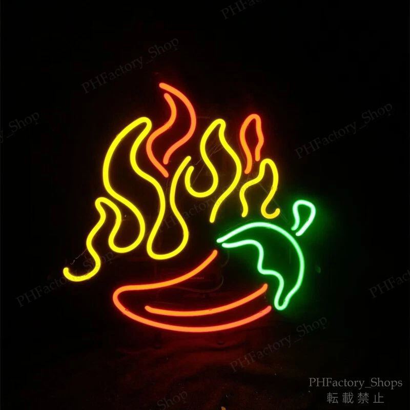 Charcoal-grilled Eggplant 焼きナス ネオン管 ネオンサイン カスタムネオンサイン レストラン アメリカン雑貨 店舗装飾 室内装飾 ライト 60x50cm A336