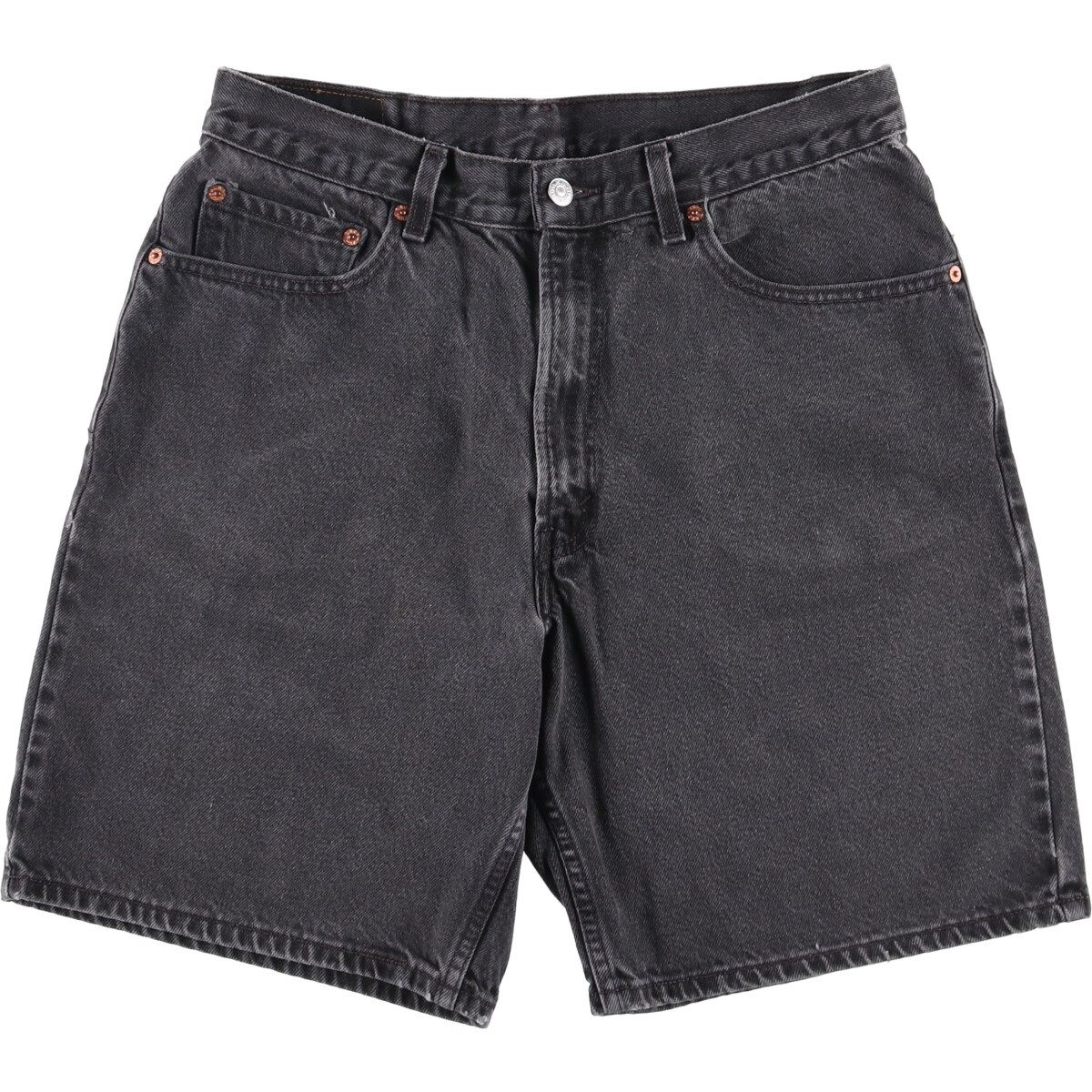 古着 リーバイス Levi s 550 RELAXED FIT ブラックデニムショーツ ショートパンツ メンズw34相当|eaa542836