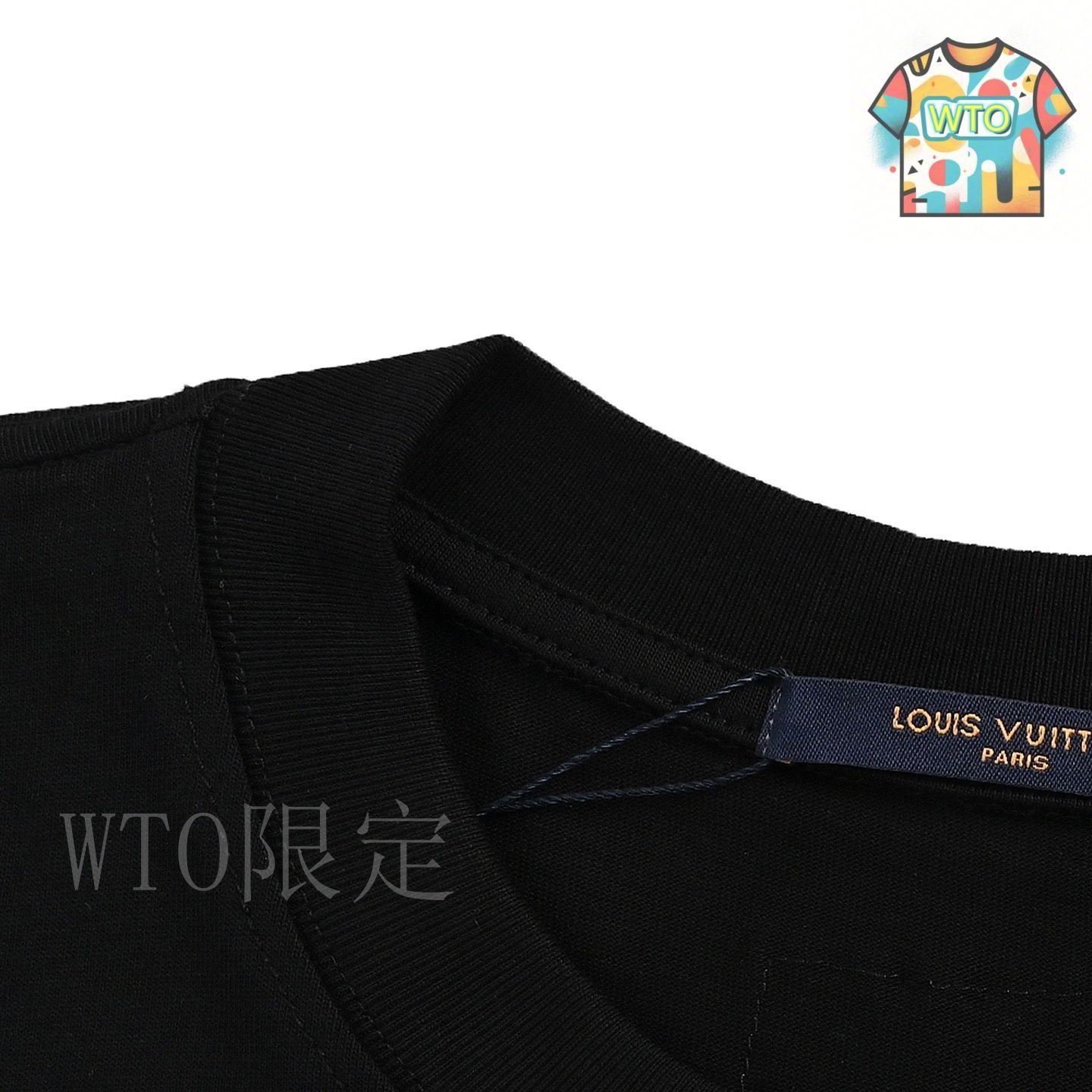 【胸元ゴールド刺繍がアクセント】Louis Vuitton上質ピケTシャツ 今日特価】Louis Vuitton 25SS ユニセックス ブランド刺繍ロゴ T