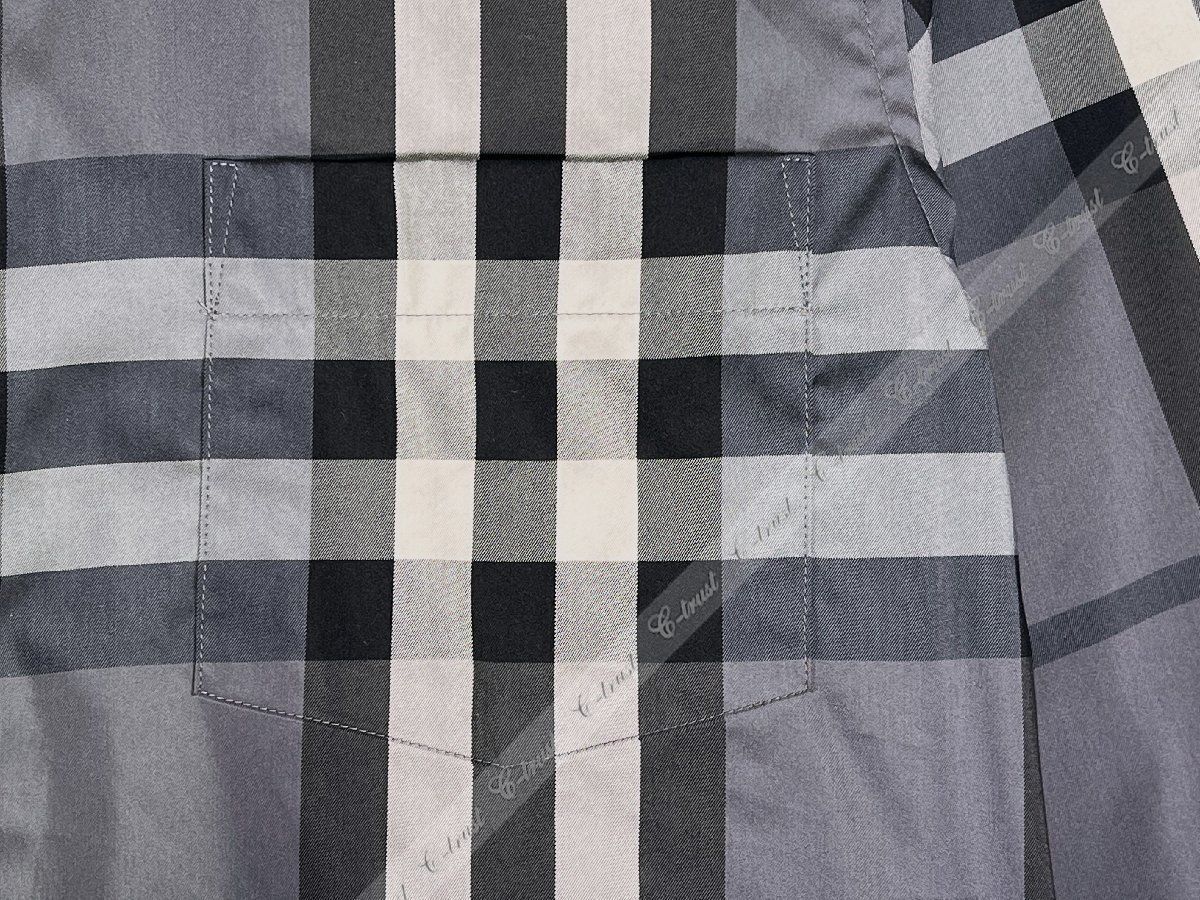 BURBERRY バーバリー チェック シャツ クラシック Nelson 長袖 グレー基調 ☆ M J722(M).. - メルカリ