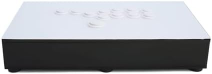 レバーレスコントローラー 全ボタン型アーケードコントローラー ファイティングゲーム用コントロールスティック PS4|PC対応のUSBケーブル Black