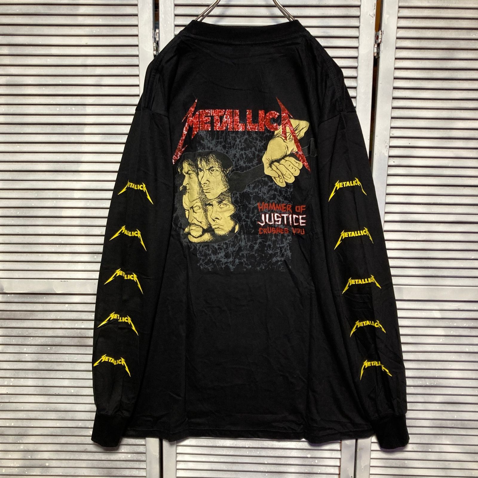 ⭐︎ メタリカ METALLICA 黒 長袖 Tシャツ ロンT バンド ロング 