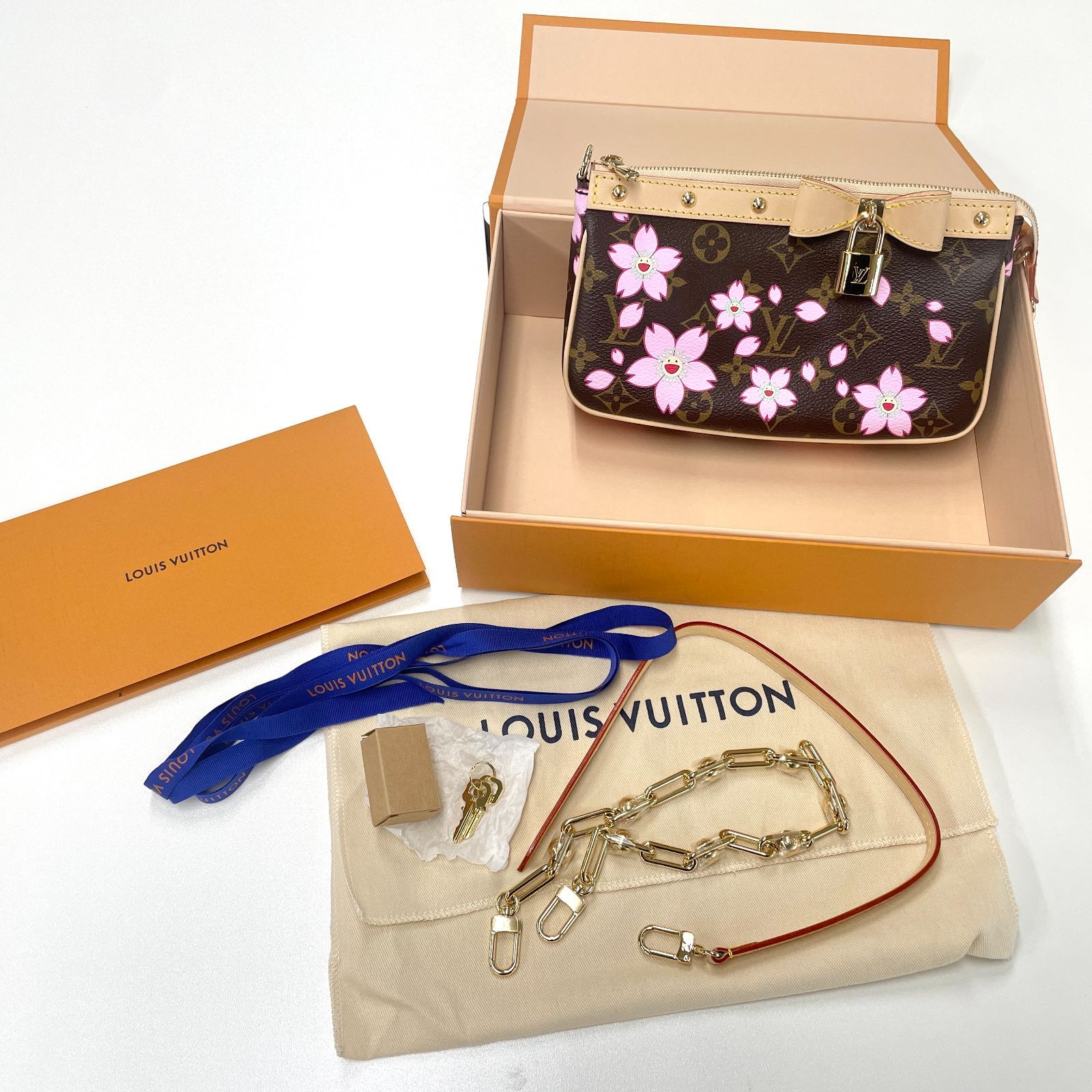 新品 ルイヴィトン 村上隆 LV × TM ポシェット・アクセソワール