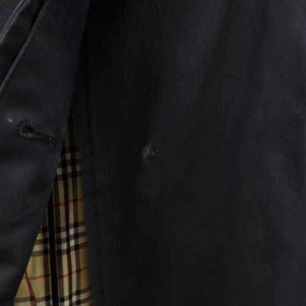 バーバリーブルーレーベル 90s オールド ステンカラー コート 38 黒  