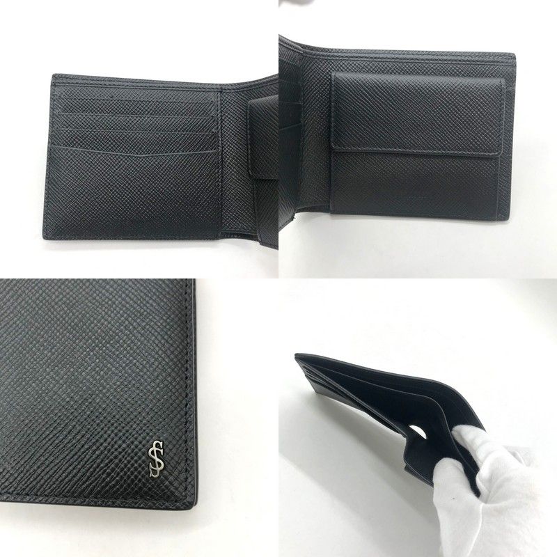 SERAPIAN 二つ折り財布 美品 ウォレット ミニ財布 レザー コンパクト