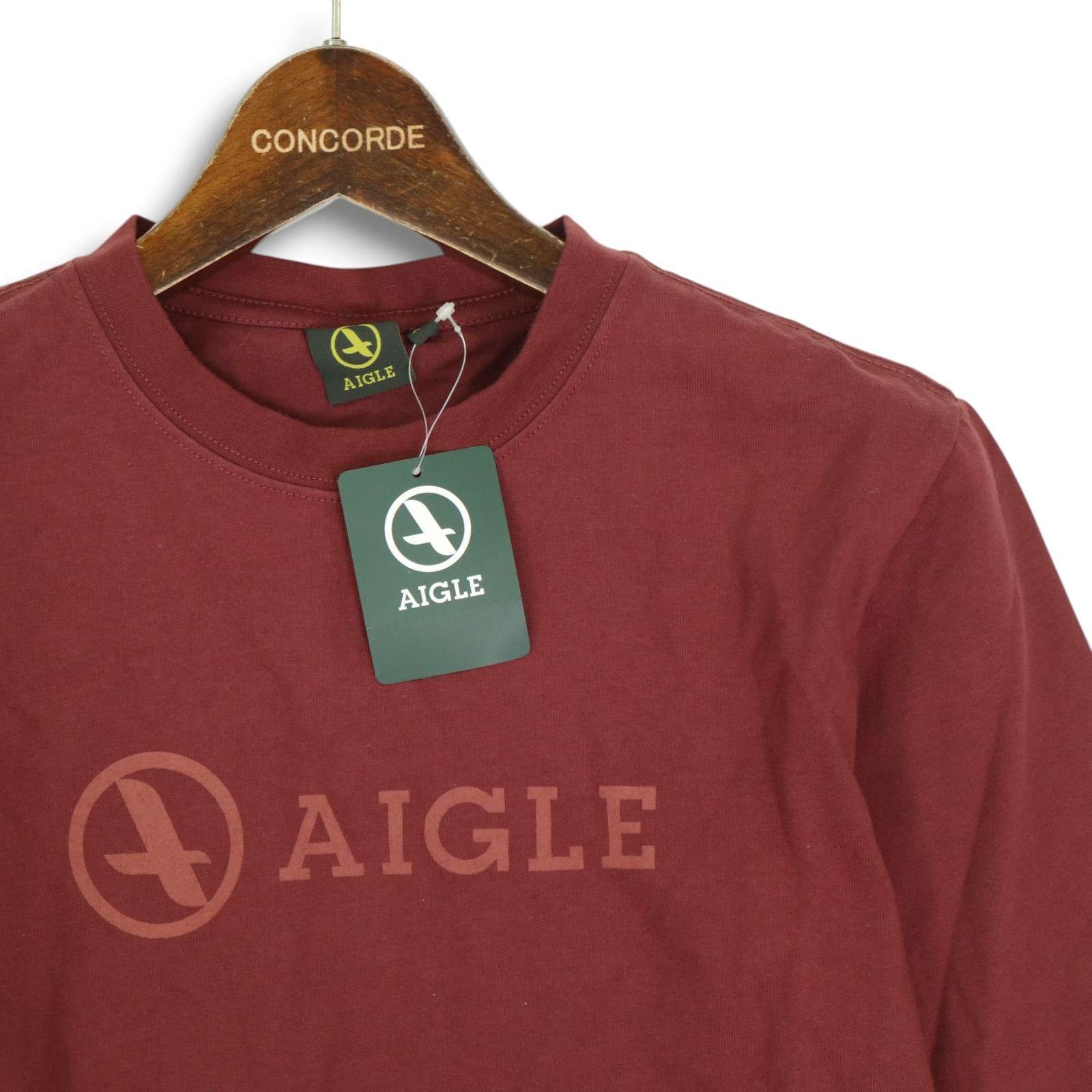 新品 未使用】 AIGLE エーグル 通年 ロゴプリント☆ 長袖 カットソー 