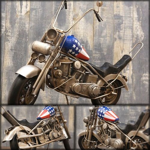 アメリカンビンテージバイク　置き物 楽天市場】オールド アメリカンバイク オブジェ インテリア かっこいい