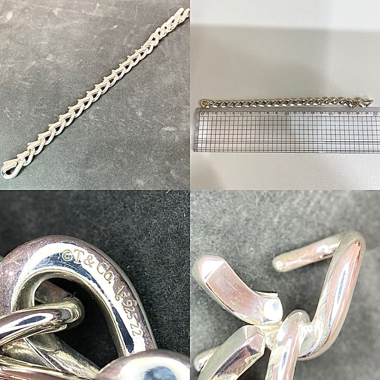中古 (未使用)美品 TIFFANY & Co. ティファニー FORGE MEDIUM LINK