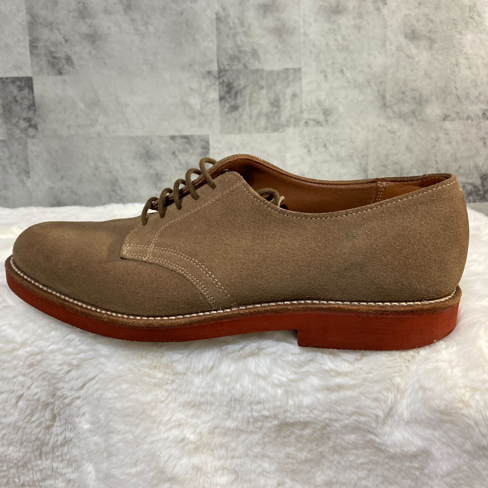 WALK OVER モカシン スエード ベージュ　28cm 90s USA製 WALK OVER スエードシューズ DERBY ベージュ 27.0