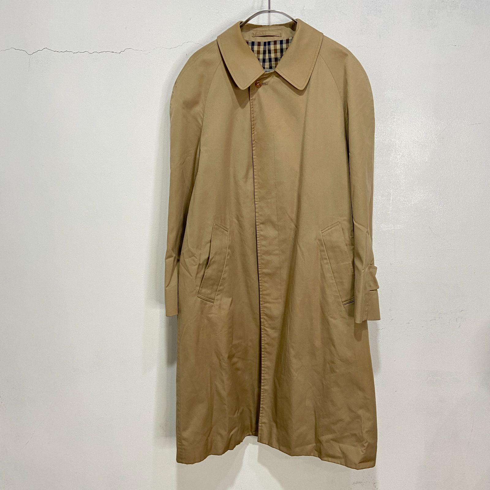 ☆Aquascutum☆アクアスキュータム☆英国製☆ステンカラーコート☆34  