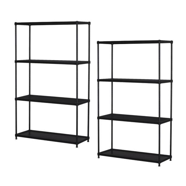 2営業日で発送 エイ アイ エス AIS エキスパンドラック4段×2個セット EPR-9015BK×2pcs BK