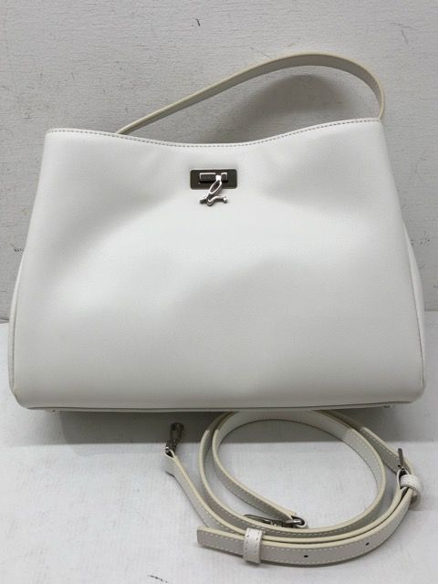agnes b.(アニエスベー) 2way ワンハンドル ショルダーバッグ ホワイト 