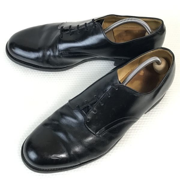 80s Vintage★INTERNATIONAL SHOE CO★1981/サービスシューズ/U.S.NAVY SERVICE SHOES【11.5R/29.0-29.5/黒/BLACK】dress shoes◆pA-85 #BUZZBERG