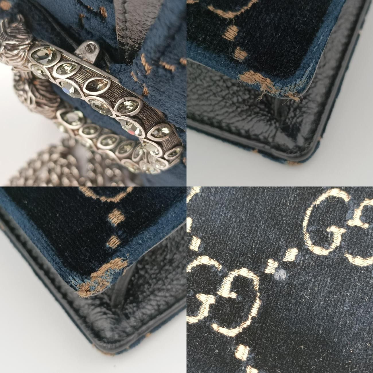 グッチGucciディオニュソスネイビーベロア476432