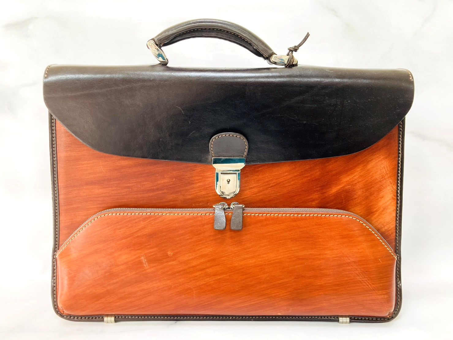 ステファノマーノ オールレザービジネスバッグ ステファノマーノ