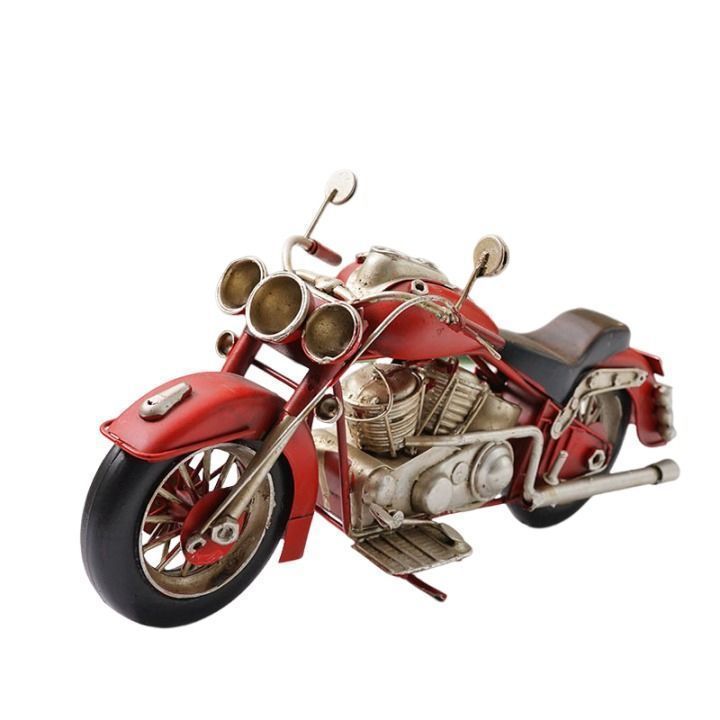 ブリキのバイクフィギュア ヴィンテージ風 D アメリカン 雑貨