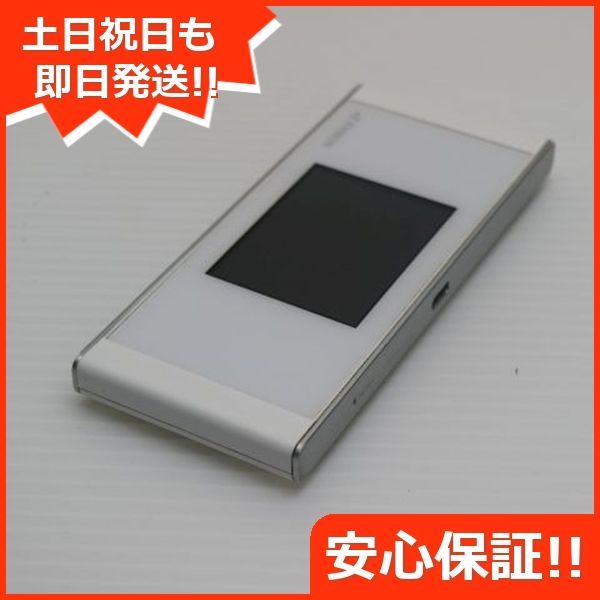 美品 HWD36 Speed Wi-Fi NEXT W05 ホワイト×シルバー スマホ 本体 白ロム  土日祝発送OK 03000