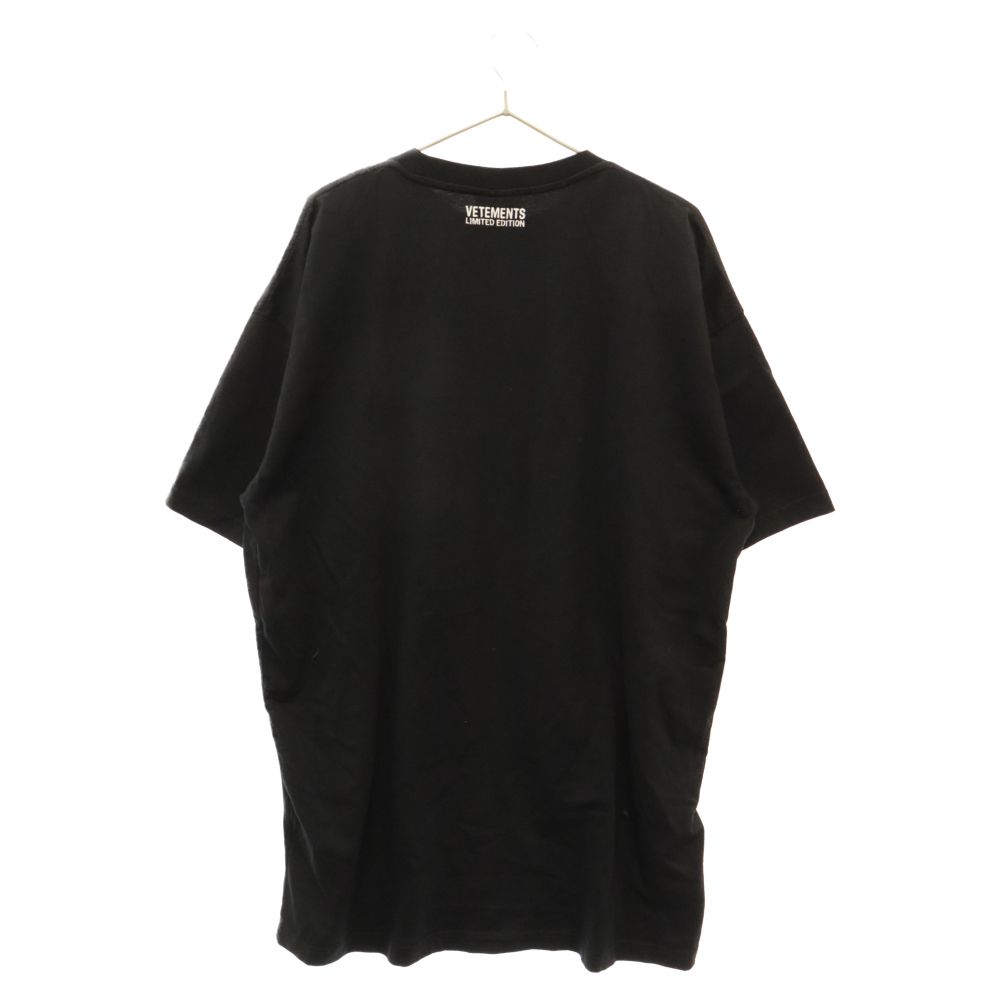 VETEMENTS ヴェトモン 21SS ANTWERP LOGO T-shirt アントワープロゴ半袖Tシャツ UE51TR430B ブラック