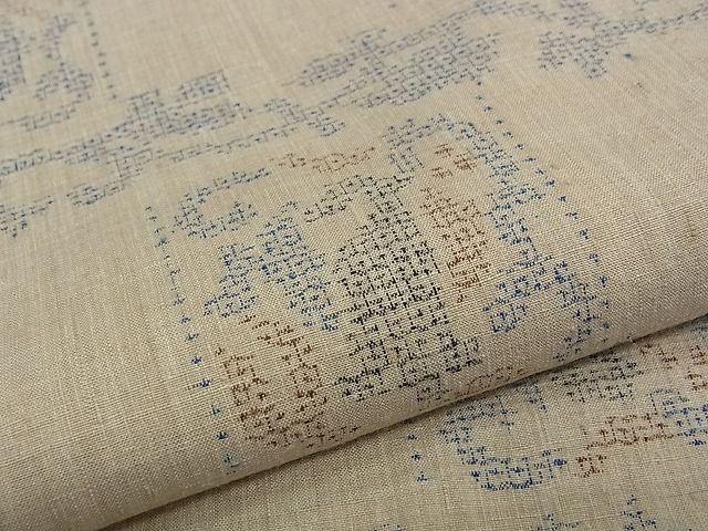 平和屋本店■極上　本場結城紬　100亀甲　吉祥文　大丸扱い　逸品　未使用　CZAA0509s4 平和屋本店□極上 本場結城紬 100亀甲 吉祥文 大丸扱い 逸品 未使用