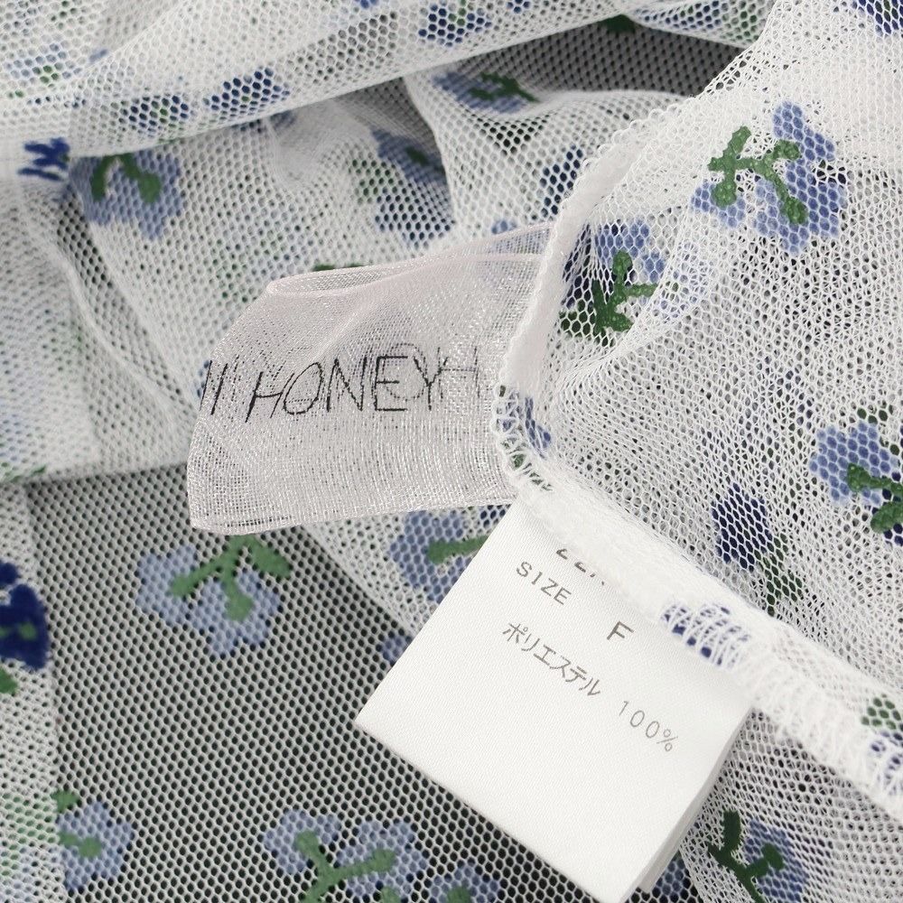 Honey mi Honey - シースルーブラウス 中古】ハニーミーハニー HONEY MI HONEY ポリエステル メッシュ