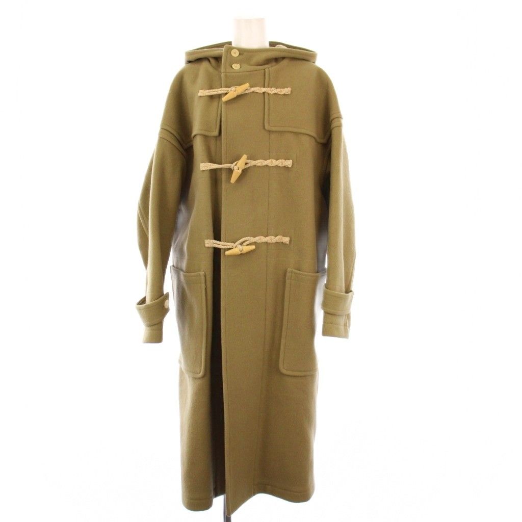 ハイク HYKE ダッフルコート アウター ロング ウール 2 カーキベージュ 182-17161 |KH