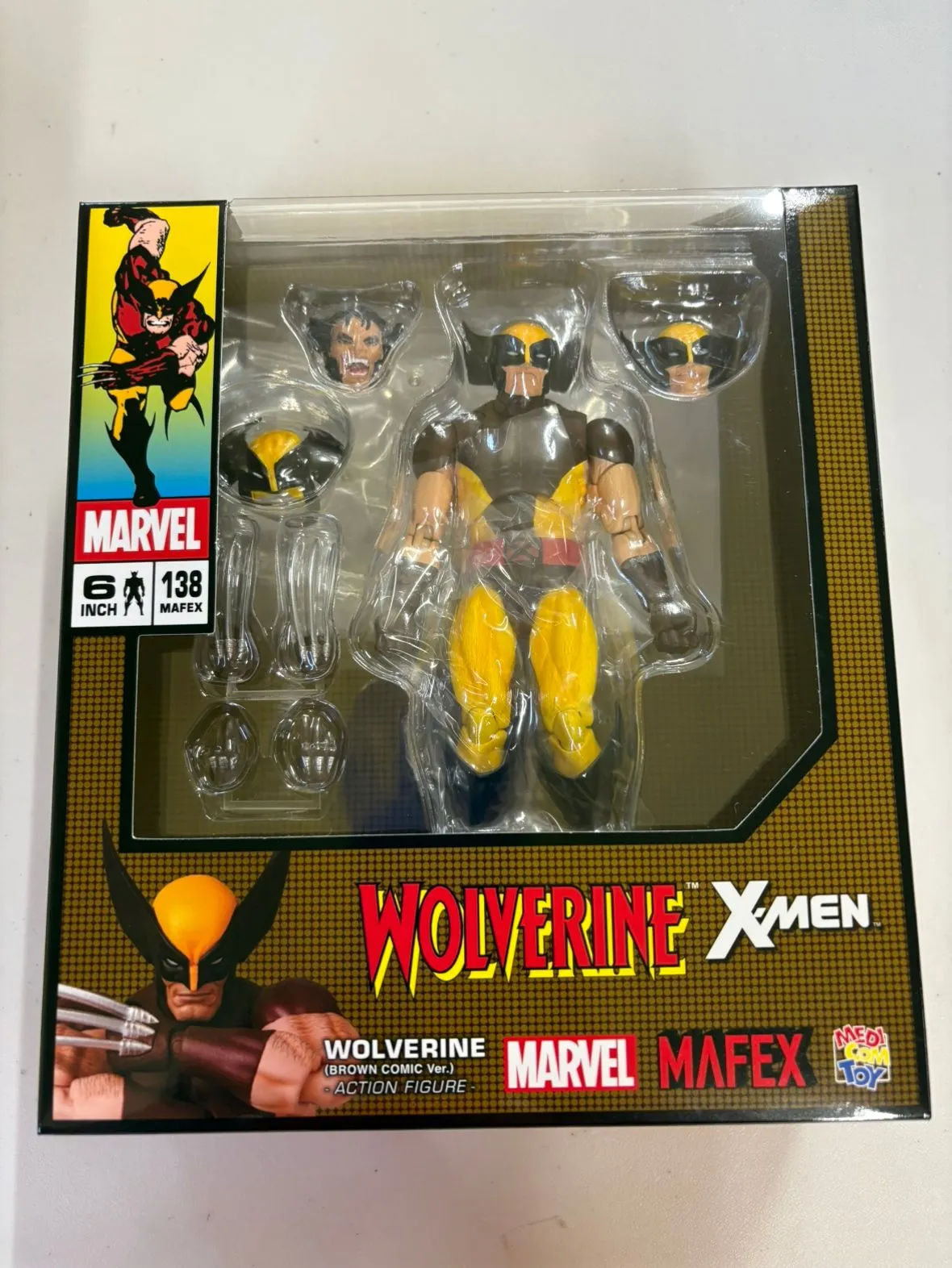【新品未開封】マフェックス ウルヴァリン (BROWN COMIC Ver.) MAFEX No.138 WOLVERINE (BROWN COMIC Ver.) (完成品) - ホビー
