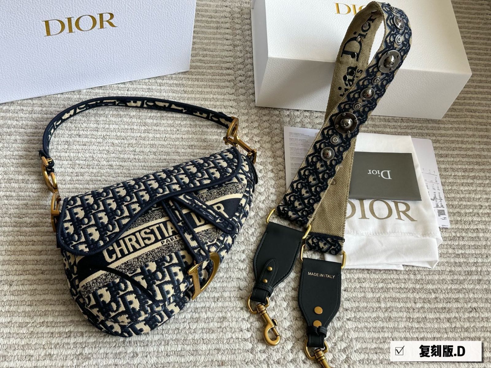 【ヴィンテージ】Rank:B☆Dior Oblique サドルフォンバッグ BUYMA VINTAGE 中古 【ヴィンテージ】Rank:B☆Dior Oblique