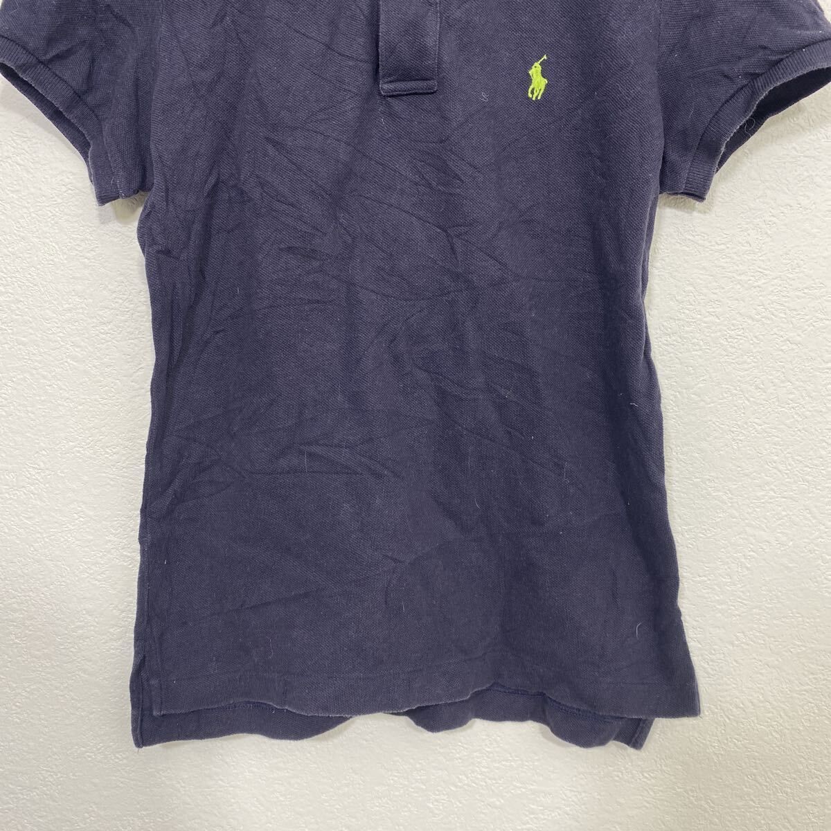 RALPH LAUREN 半袖 ロゴ ポロシャツ レディース M ネイビー
