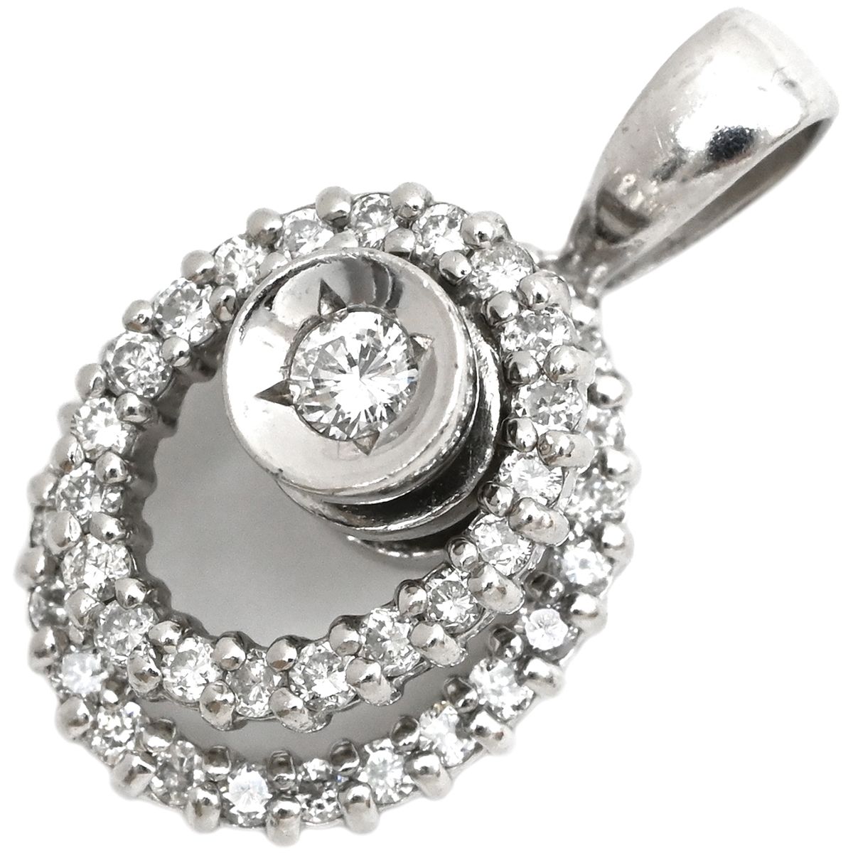 ペンダントトップ ダイヤ Pt900 ダイヤモンド プラチナシルバー ネックレストップ