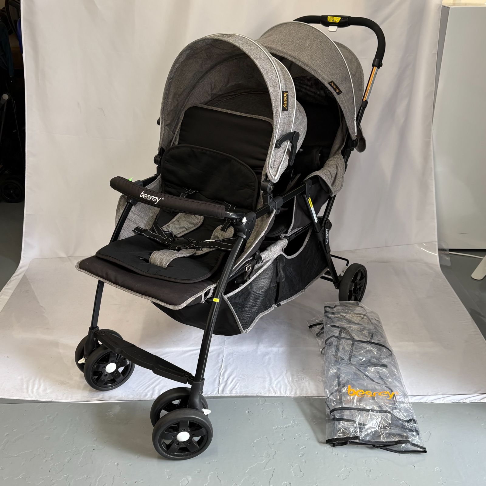 besrey ベビーカー コレクション ブラック besrey 折りたたみ式